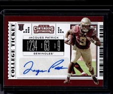 2019 Panini Contenders Draft Picks Collegiate #168 Jacques Patrick