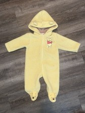 Disney Winnie The Pooh Sherpa Fleece One Piece Pajama Baby Size 3-6 Months