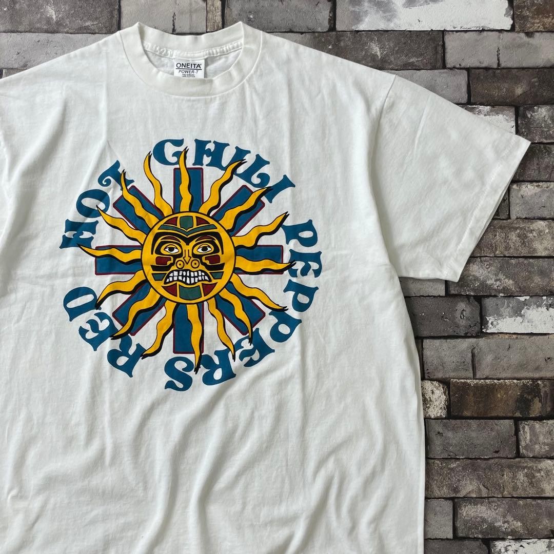 Red Hot Chili Peppers Aeroplane Logo T-Shirt White XL Rock Band Vintage Print