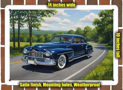 Metal Sign - 1948 Lincoln 5 Oil Painting - 14x10