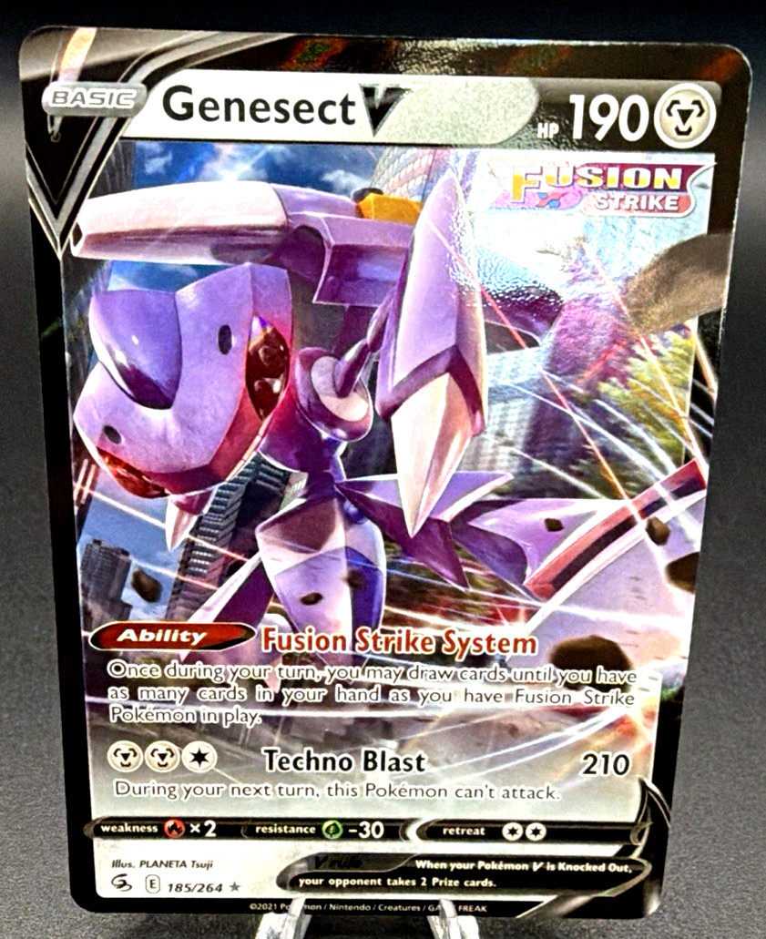 Pokémon Genesect V 185/264 FST Fusion Strike NM