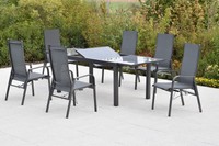 Mx GartenmöBel Alassio Set 7Tlg. TerrassenmöBel Gartengarnitur Esstischgruppe