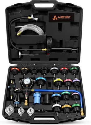 Automotive Radiator Pressure Tester & Coolant Vacuum Refill Tool Kit, Cooling