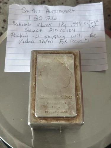 1 KILO Scottsdale STACKER® Silver Bar .999 Silver Bullion