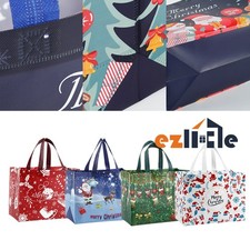 Non-woven 5/10PCS Christmas Gift Bag Reusable Shopping Bag Storage Bag Tote Bag