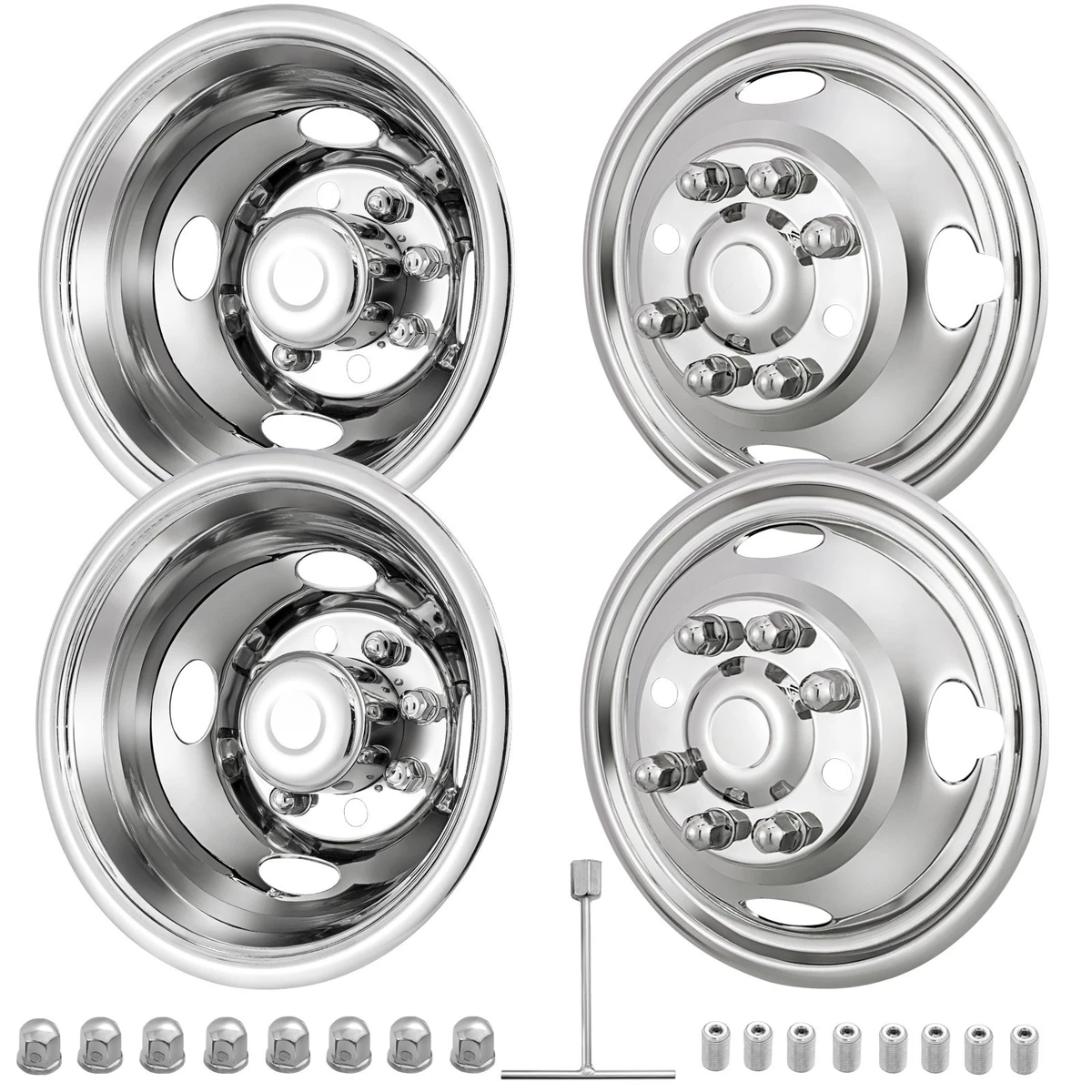 13" Set of 4 Wheel Skins Hub Caps Full Rim Covers Hubcaps Fits R13 Tire & Rim