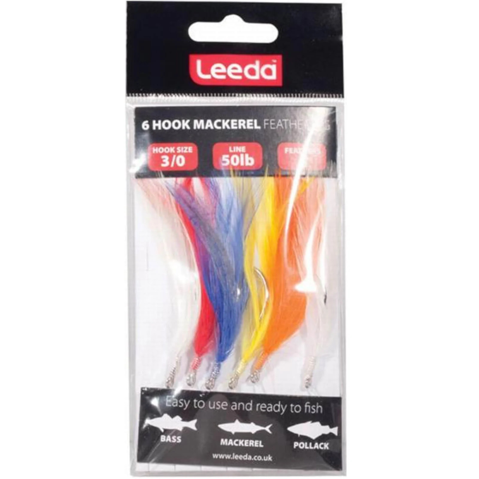 Leeda Fishing Sea Rig 6 Hook Mackerel