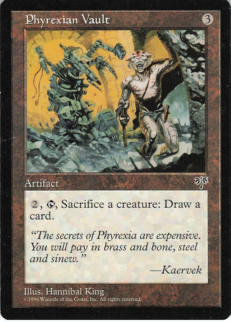 Phyrexian Vault Uncommon Mirage Magic: The Gathering LP
