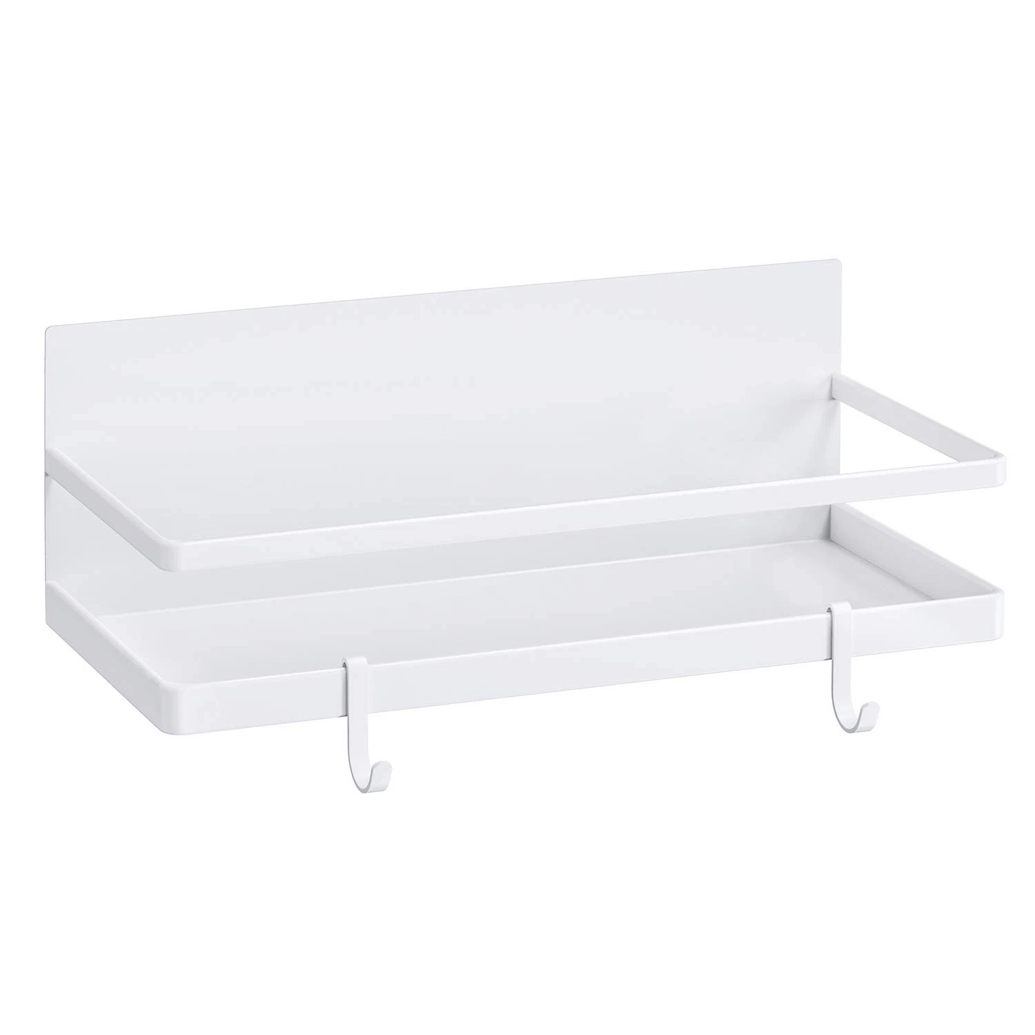 Thipoten Magnetic Spice Rack, Strong Shelf with 2 Removable White