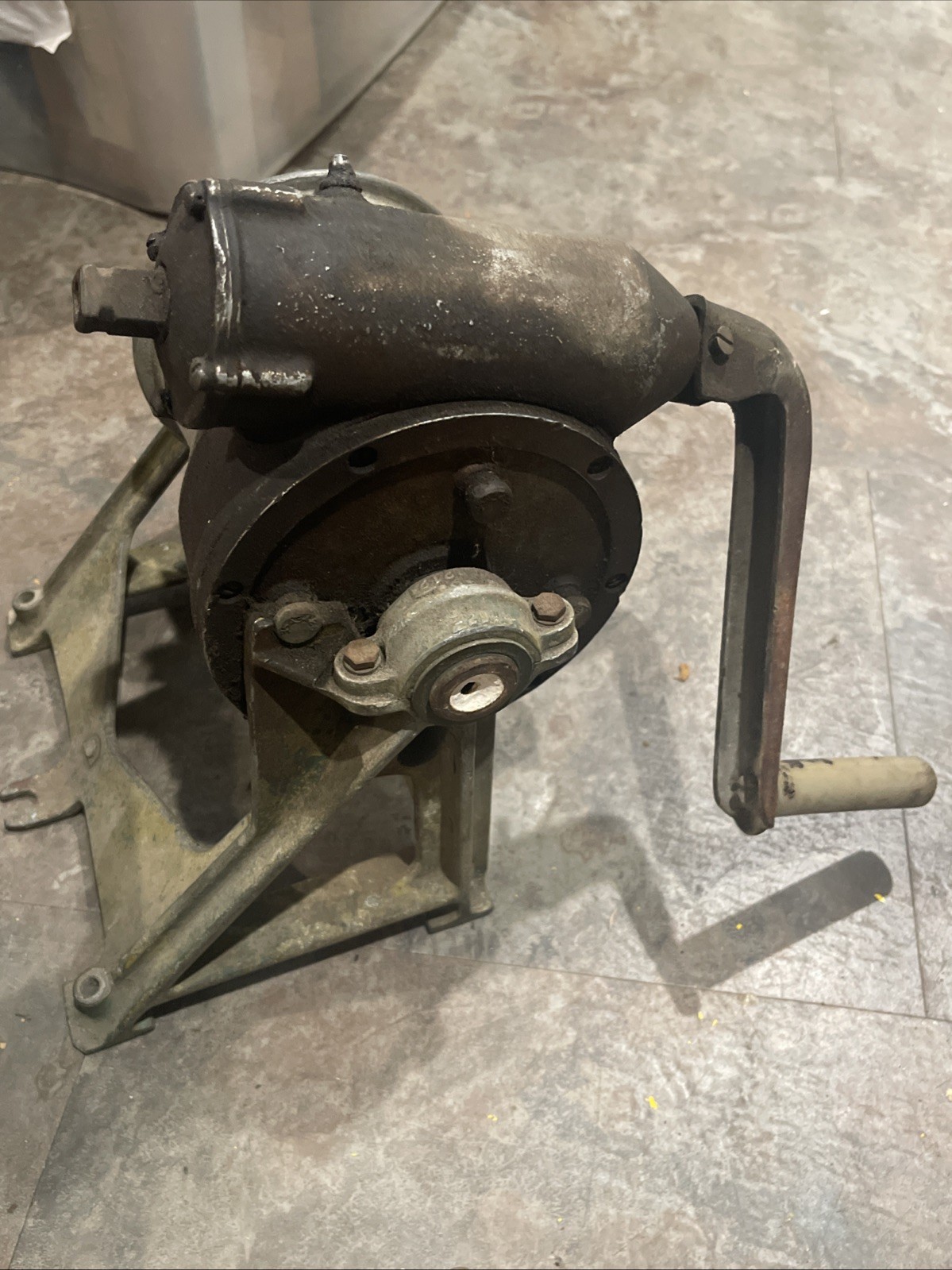 Vintage Atwood Hand Crank Aluminum Winch with Grease Cup-- Boat, Trailer, RV