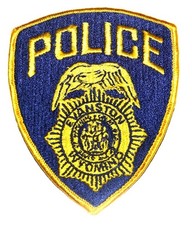 EVANSTON WYOMING WY Police Patch STATE SEAL COWBOY MINER EAGLE A1