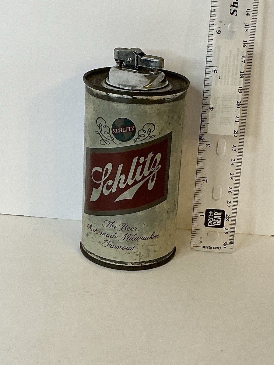Vintage Schlitz 1962 Beer Can Lighter USA 12 Oz Shipped Empty | eBay