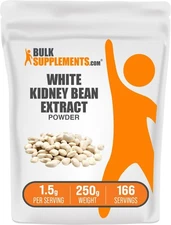White Kidney Bean Extract Powder 8.82Oz Natural Nutrients Wellness Supplement