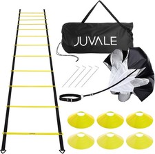 Sports Training Agility Ladder Resistance Parachute  Cones Workout Set