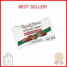 Russell Stover Sugar Free Pecan Delights with Stevia, 10 oz. Bag