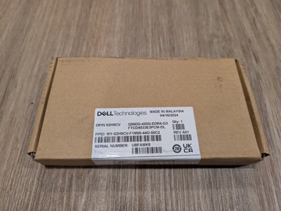 New Dell Q56DD-400G-EDR4 G3 Gen 3 400G Class 1 Optical Transceiver Module 02H9CV