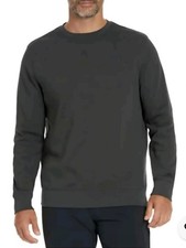 Hurley Men's Long Sleeve Crewneck Sweatshirt, Gray, Size- S