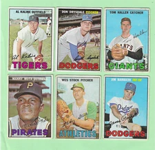 1967 Topps Baseball Pick a Card Complete Your Set