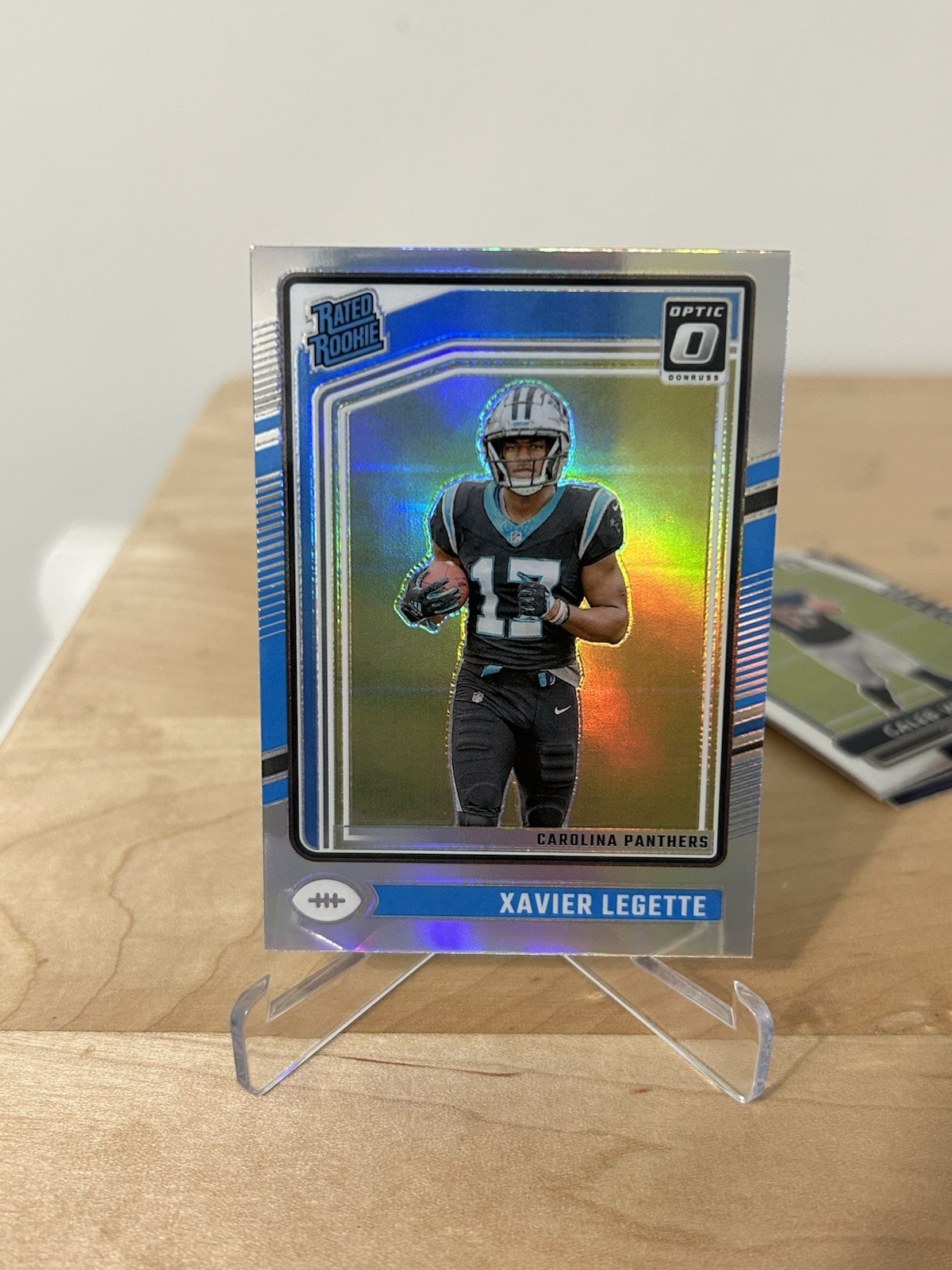 Xavier Legette Rookie 2024 Donruss Optic Preview Silver Prizm Rated Rookie