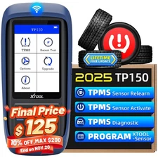 2025 XTOOL TP150 TS100 Programming Tire Sensors Relearn Reset Activate TPMS Scan