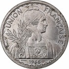 [#481059] French Indochina, 1 Piastre, 1946, Paris, Pattern, Copper-nickel, MS(6