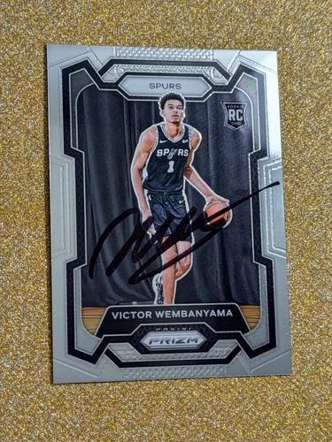 New Listing2023-24 Panini Prizm Victor Wembanyama Autographed Signed Rookie RC #136 Spurs