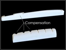 MusicianAtHeart COMPENSATED BONE NUT and SADDLE Set made for EPIPHONE Guitar