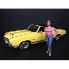 "HANGING OUT II" GLORIA FIGURINE FOR 1/18 SCALE MODELS BY AMERICAN DIORAMA 38182