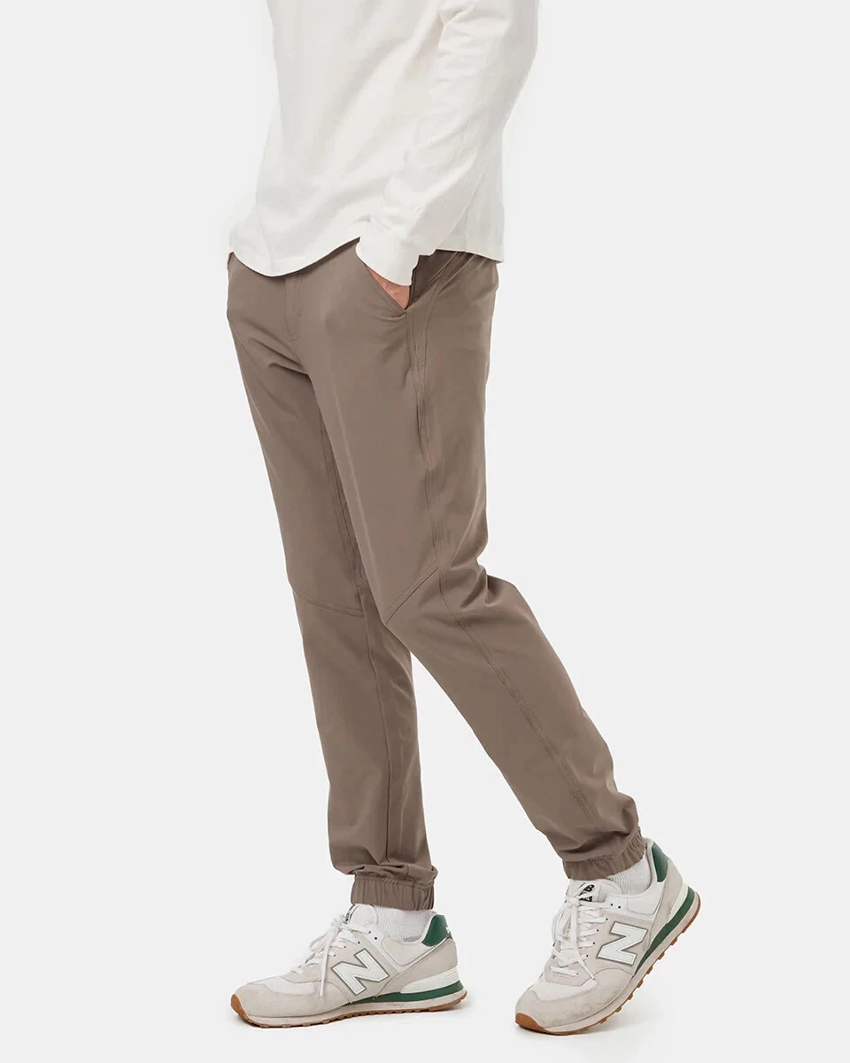 Tentree Destination Jogger Men 32 Falcon brown InMotion Recycled Polyester Pants