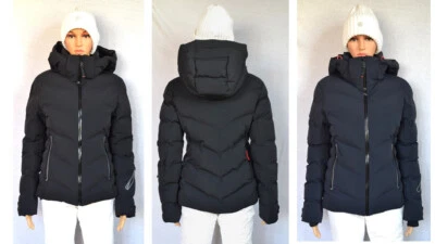 BOGNER TEC SAEL F+I DAMEN SKI  JACKE SAELLY BLAU SCHWARZ UVP 595 € Gr 36 S NEU - Bild 1 von 4