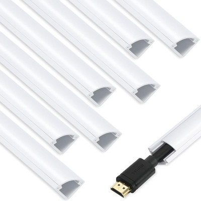 136In Corner Cable Concealer, Corner Cord Hider for One Cord, Wire Covers for Co