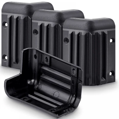Set of 4 Plastic Flight Case Speaker Cabinet Sub Stacking Corner Protector Large