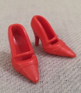 Red Closed Toe Mary Jane Style High Heels BARBIE Shoes SO CLASSY 