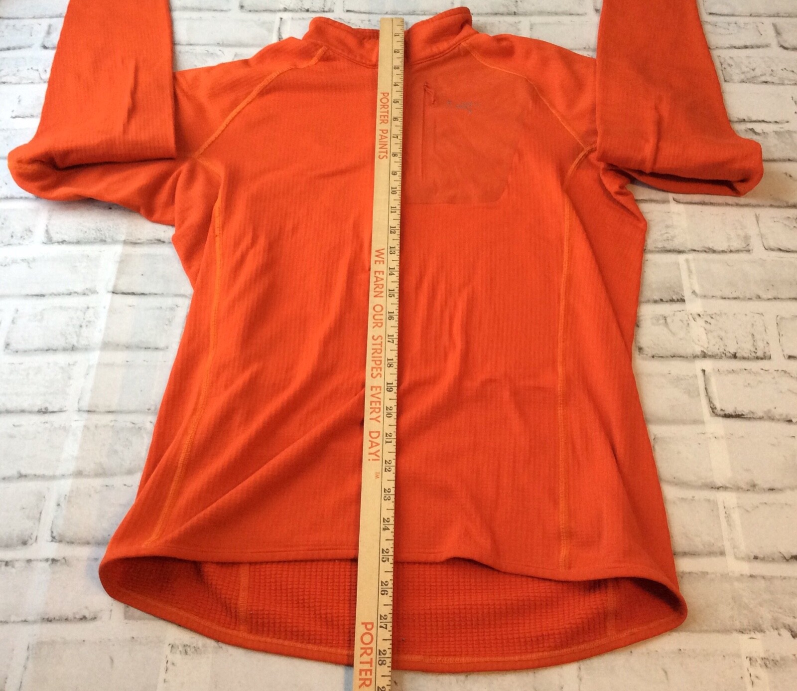 ARC'TERYX Arcteryx Apache AR 1 2 Zip Giacca Uomo L Arancione Bruciato Pile Maglione Polartec