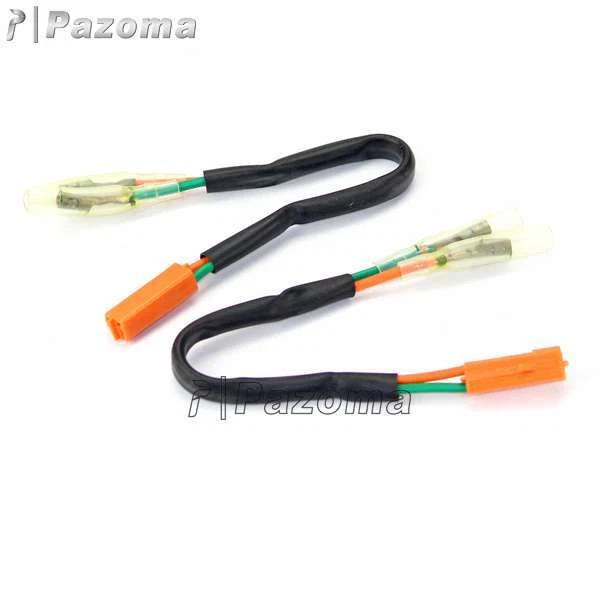 Cables indicadores enchufe adaptador señal de giro para Kawasaki Ninja ZZR Z1000 Z750 Z800 Foto 4 de 4