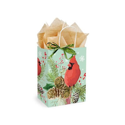 Majestic Cardinal Paper Shopping Bags - 8x4.75x10'' - Cub Size (mcmc)