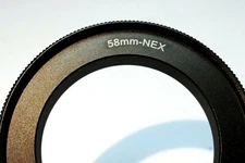 58mm Macro Close-Up Reverse Lens Adapter Ring For Sony E-Mount ILCE camera α6500