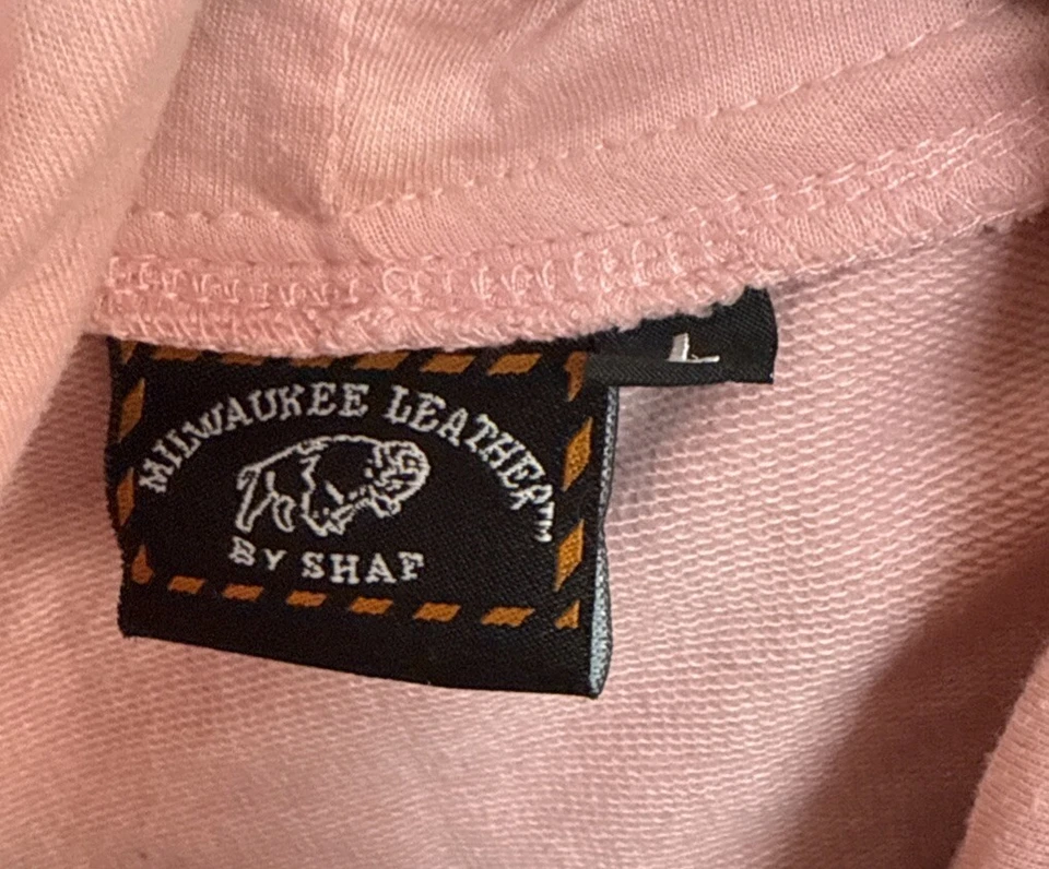 Chaqueta y forro de motocicleta de cuero para mujer Milwaukee negra y rosa talla L MEDIANA Foto 3 de 4