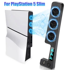 Upgraded Quiet Cooler Fan Cooling Accessories for PS5 Slim Disc/Digital Console