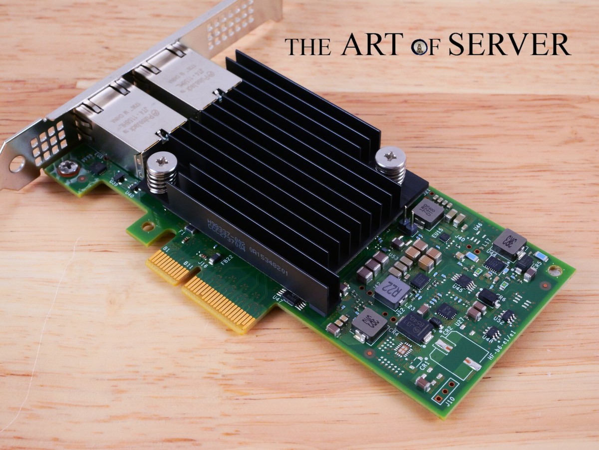 HPE 562T] Intel X550-T2 10Gb 10GBaseT RJ-45 PCIe 3.0 x4 NIC Full