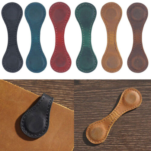 ✨Handmade Magnetic Bookmark Genuine Leather Page Divider Gift✨ - Afbeelding 1 van 22