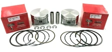 2 PISTON & RINGS FITS ONAN ENGINES STD BORE B43 B48 P216 P218 P220 # 0112-0264