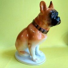 Boxer Dog figurine Porcelain Factory LFZ 1960s USSR