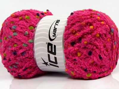 4-Skein Lot Puffy PomPom Yarn Bulky Microfiber soft Dark Fuchsia