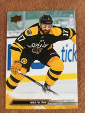 NICK FOLIGNO 2022-23 UD Extended Ser French Variant Parallel #515 Bruins Hawks