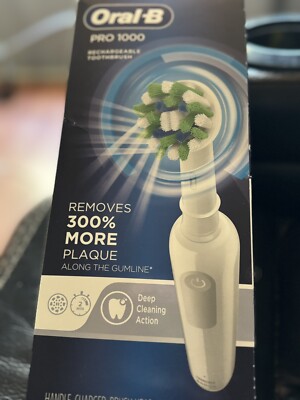 Oral-B Pro 1000 3d CrossAction Rechargeable Electric Toothbrush