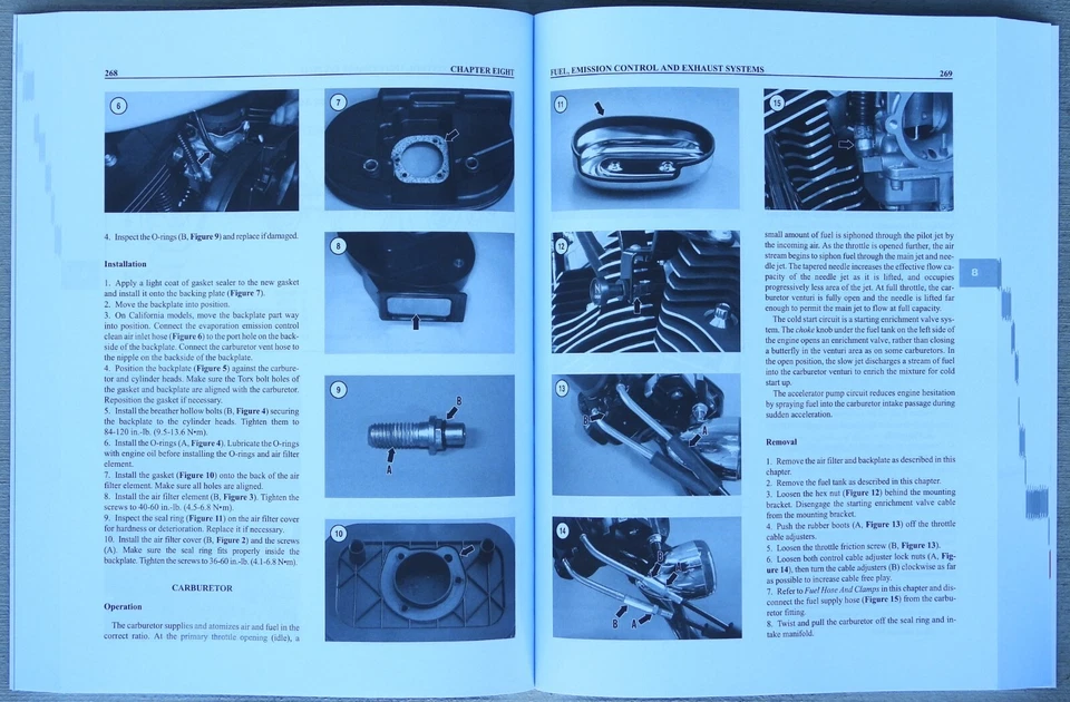 Harley-Davidson Sportster XL 883 1200 2004-2013 manual de reparación M427 Foto 4 de 4