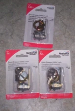 1/2 Inch Door/Drawer Utility Lock National Hardware N239-160 3 Cards New