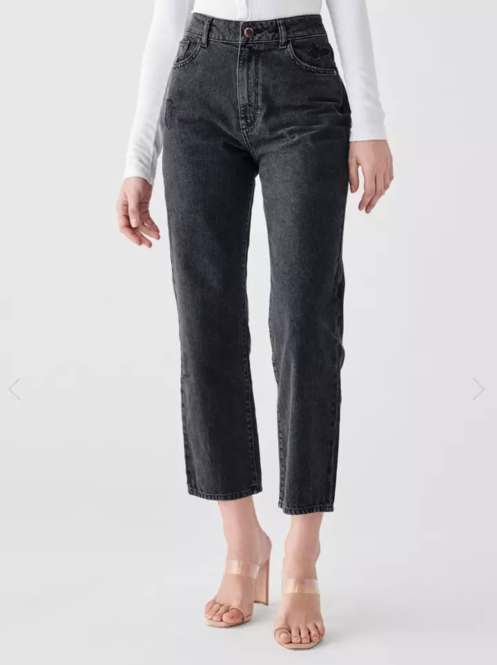 DL1961 PREMIUM DENIM WOMAN JERRY HIGH RISE VINTAGE STRAIGHT SALINAS SZ 27