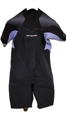 Combinaison shorty femme Henderson 3 mm thermoprène pro taille 22, fermeture éclair au dos